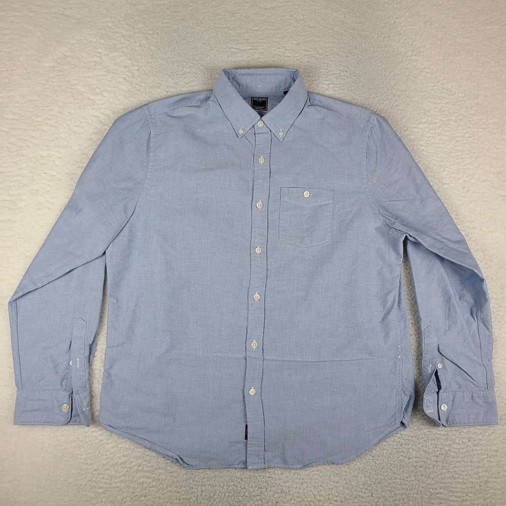 Todd Snyder Shirt Mens XL Blue Dress Oxford Button Up 100% Cotton
